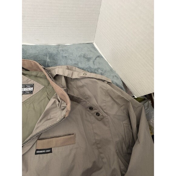 Vintage 90s Members Only Racer Jacket Men's Size Large Windbreaker Jacket - Picture 9 of 13